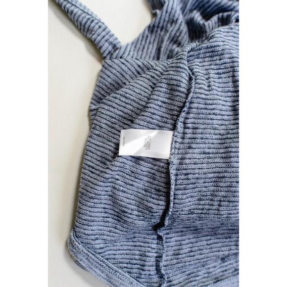 Pure Jill XL blue striped tie waist tunic linen blend - Picture 4 of 8